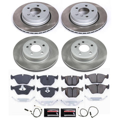 Power Stop SC5737 - Front And Rear Z17 Evolution Pad And Semi-Coated Rotor Kit vehicle fitment brake part
