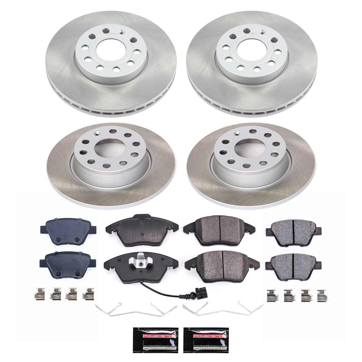 Power Stop SC5747 - Front And Rear Z17 Evolution Pad And Semi-Coated Rotor Kit vehicle fitment brake part