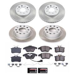 Power Stop SC5749 - Front And Rear Z17 Evolution Pad And Semi-Coated Rotor Kit vehicle fitment brake part