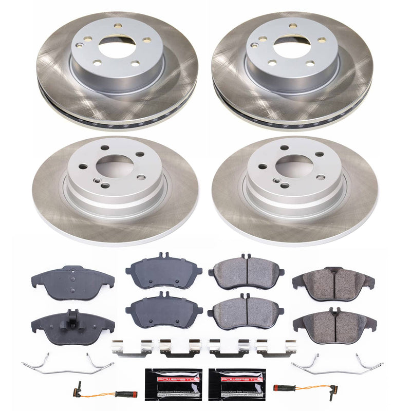 Power Stop SC5791 - Front And Rear Z17 Evolution Pad And Semi-Coated Rotor Kit vehicle fitment brake part