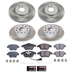 Power Stop SC5801 - Front And Rear Z17 Evolution Pad And Semi-Coated Rotor Kit vehicle fitment brake part