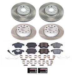 Power Stop SC5802 - Front And Rear Z17 Evolution Pad And Semi-Coated Rotor Kit vehicle fitment brake part