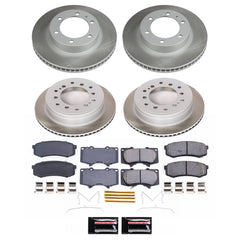 Power Stop SC5805 - Front And Rear Z17 Evolution Pad And Semi-Coated Rotor Kit vehicle fitment brake part