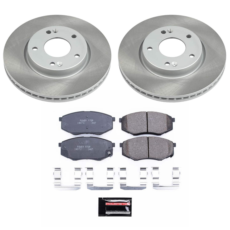 Power Stop SC5806 - Front Z17 Evolution Pad And Semi-Coated Rotor Kit vehicle fitment brake part