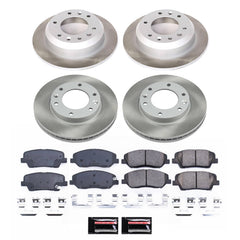 Power Stop SC5831 - Front And Rear Z17 Evolution Pad And Semi-Coated Rotor Kit vehicle fitment brake part