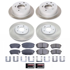 Power Stop SC5838 - Front And Rear Z17 Evolution Pad And Semi-Coated Rotor Kit vehicle fitment brake part