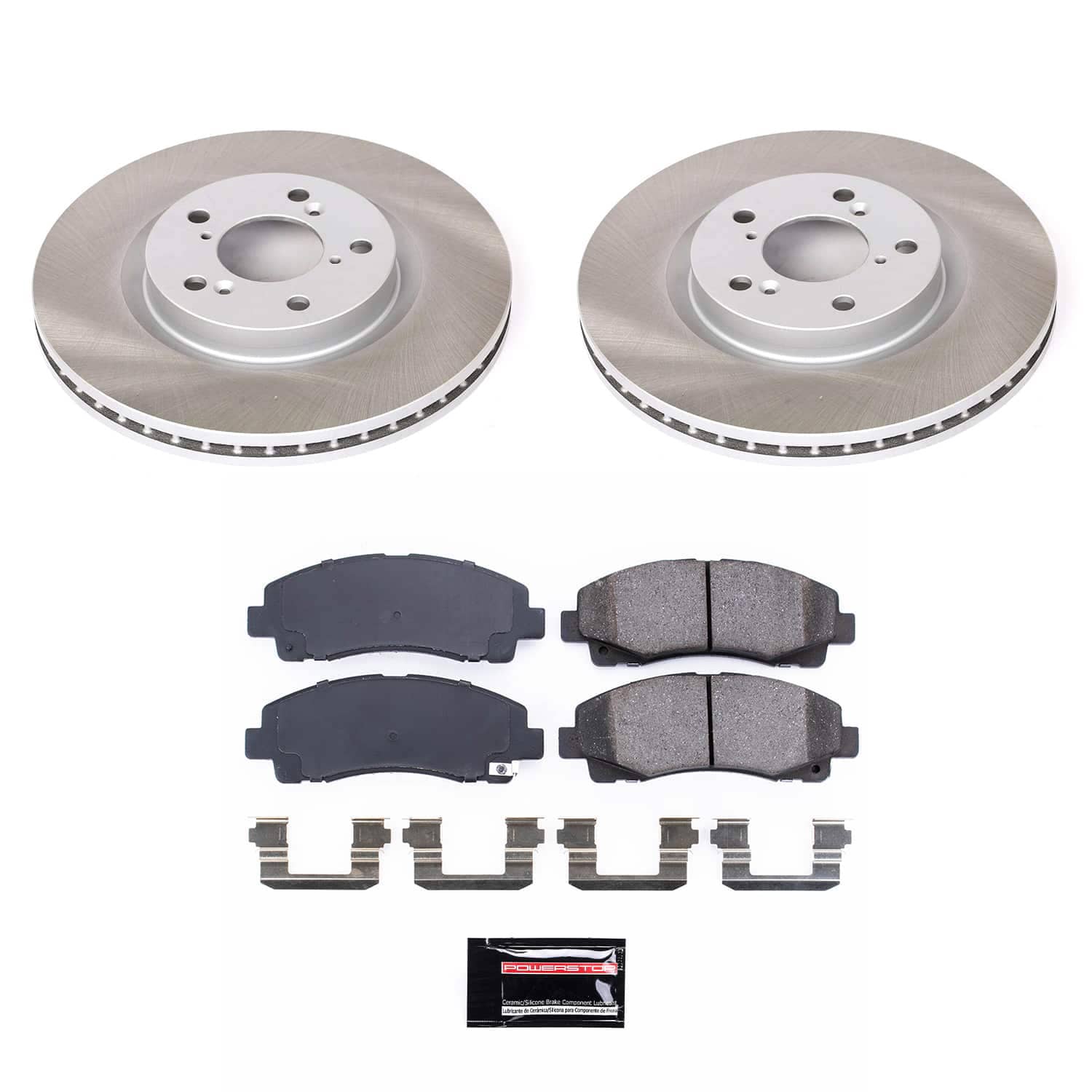 Power Stop SC5855 - Front Z17 Evolution Pad And Semi-Coated Rotor Kit vehicle fitment brake part