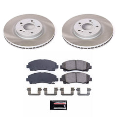 Power Stop SC5855 - Front Z17 Evolution Pad And Semi-Coated Rotor Kit vehicle fitment brake part