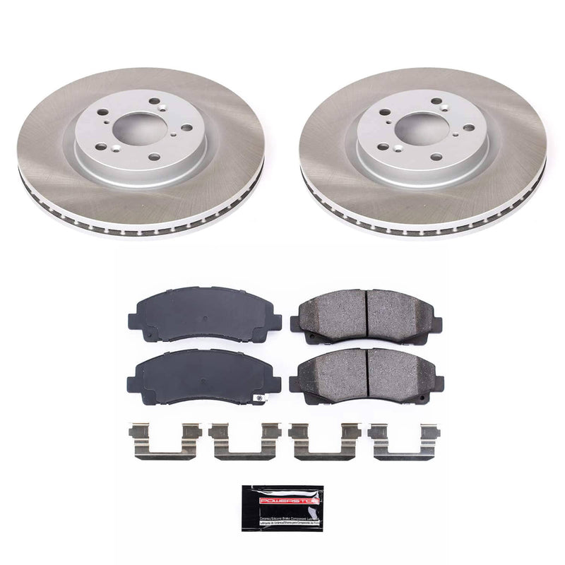 Power Stop SC5855 - Front Z17 Evolution Pad And Semi-Coated Rotor Kit vehicle fitment brake part