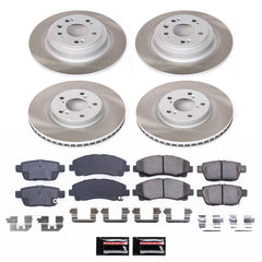 Power Stop SC5856 - Front And Rear Z17 Evolution Pad And Semi-Coated Rotor Kit vehicle fitment brake part