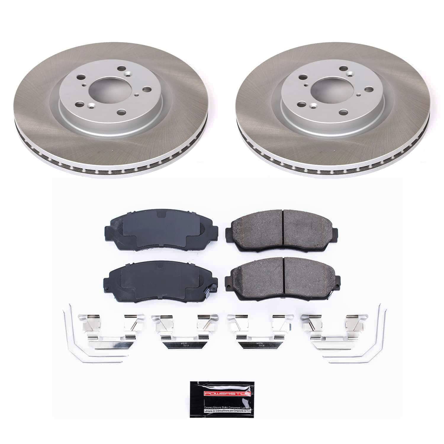 Power Stop SC5857 - Front Z17 Evolution Pad And Semi-Coated Rotor Kit vehicle fitment brake part