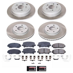 Power Stop SC5858 - Front And Rear Z17 Evolution Pad And Semi-Coated Rotor Kit vehicle fitment brake part