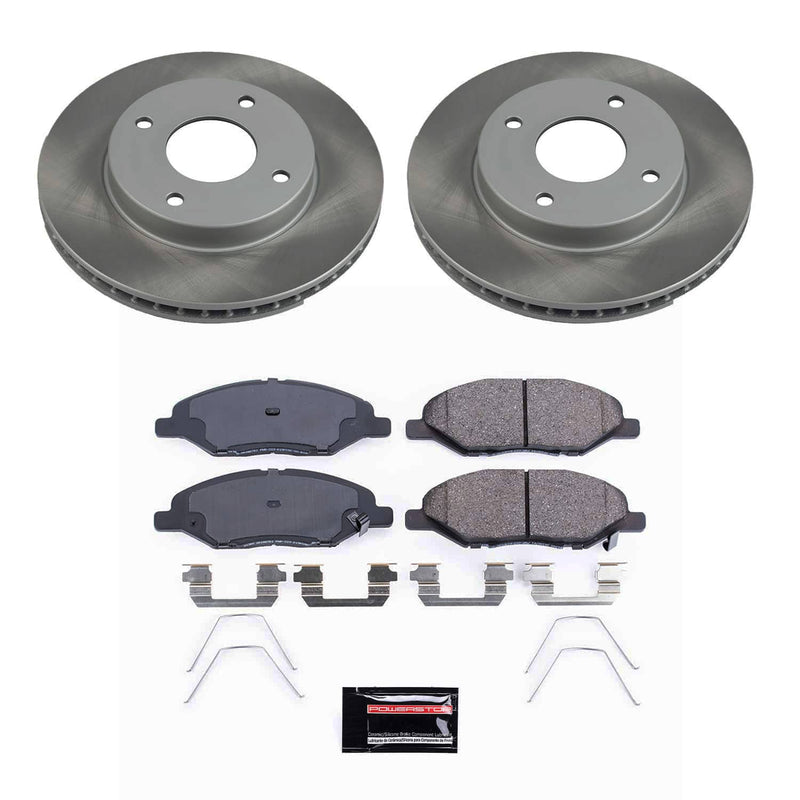 Power Stop SC5862 - Front Z17 Evolution Pad And Semi-Coated Rotor Kit vehicle fitment brake part