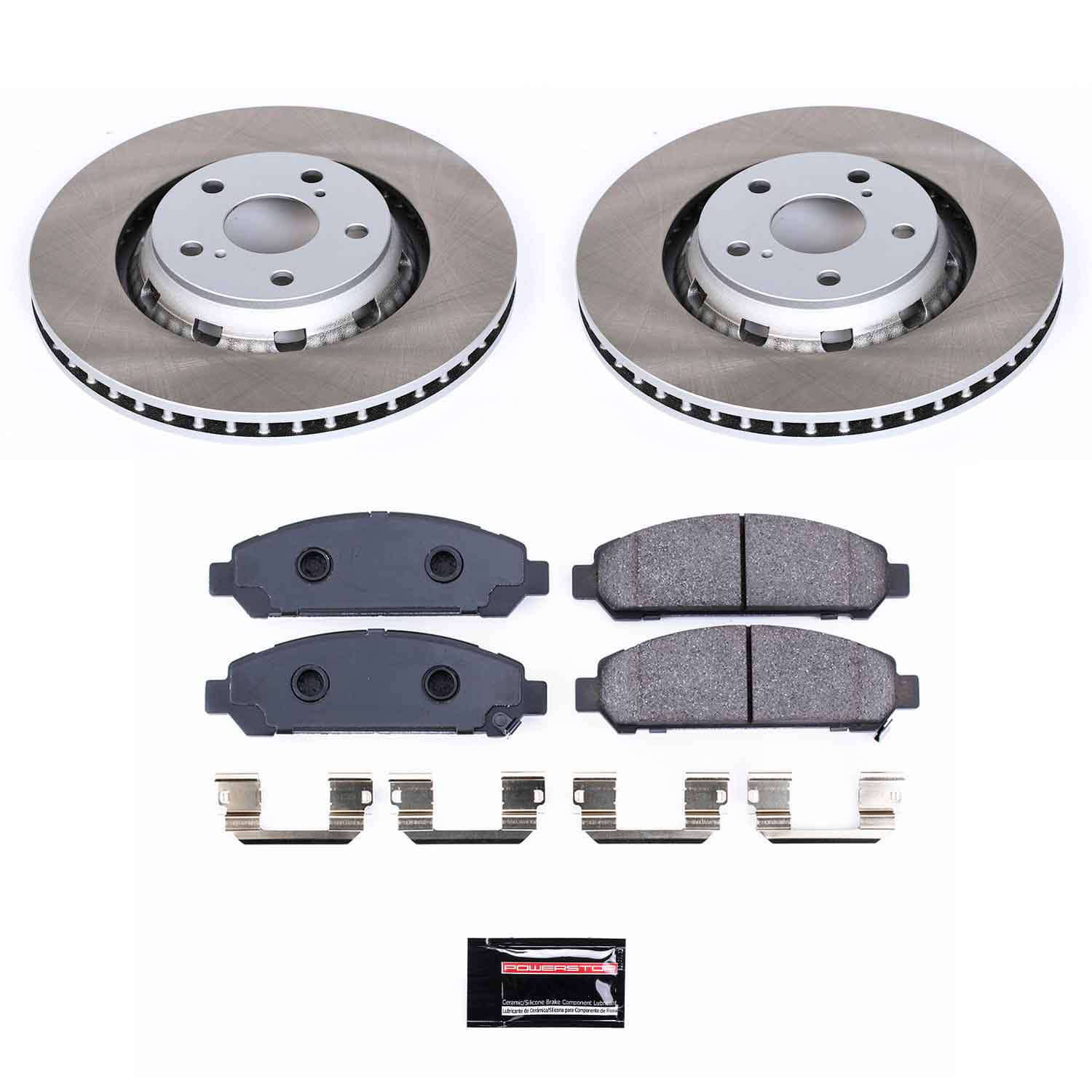 Power Stop SC5865 - Front Z17 Evolution Pad And Semi-Coated Rotor Kit vehicle fitment brake part