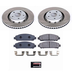 Power Stop SC5865 - Front Z17 Evolution Pad And Semi-Coated Rotor Kit vehicle fitment brake part