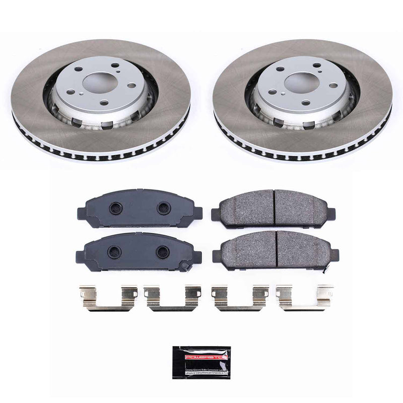 Power Stop SC5865 - Front Z17 Evolution Pad And Semi-Coated Rotor Kit vehicle fitment brake part