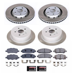 Power Stop SC5866 - Front And Rear Z17 Evolution Pad And Semi-Coated Rotor Kit vehicle fitment brake part