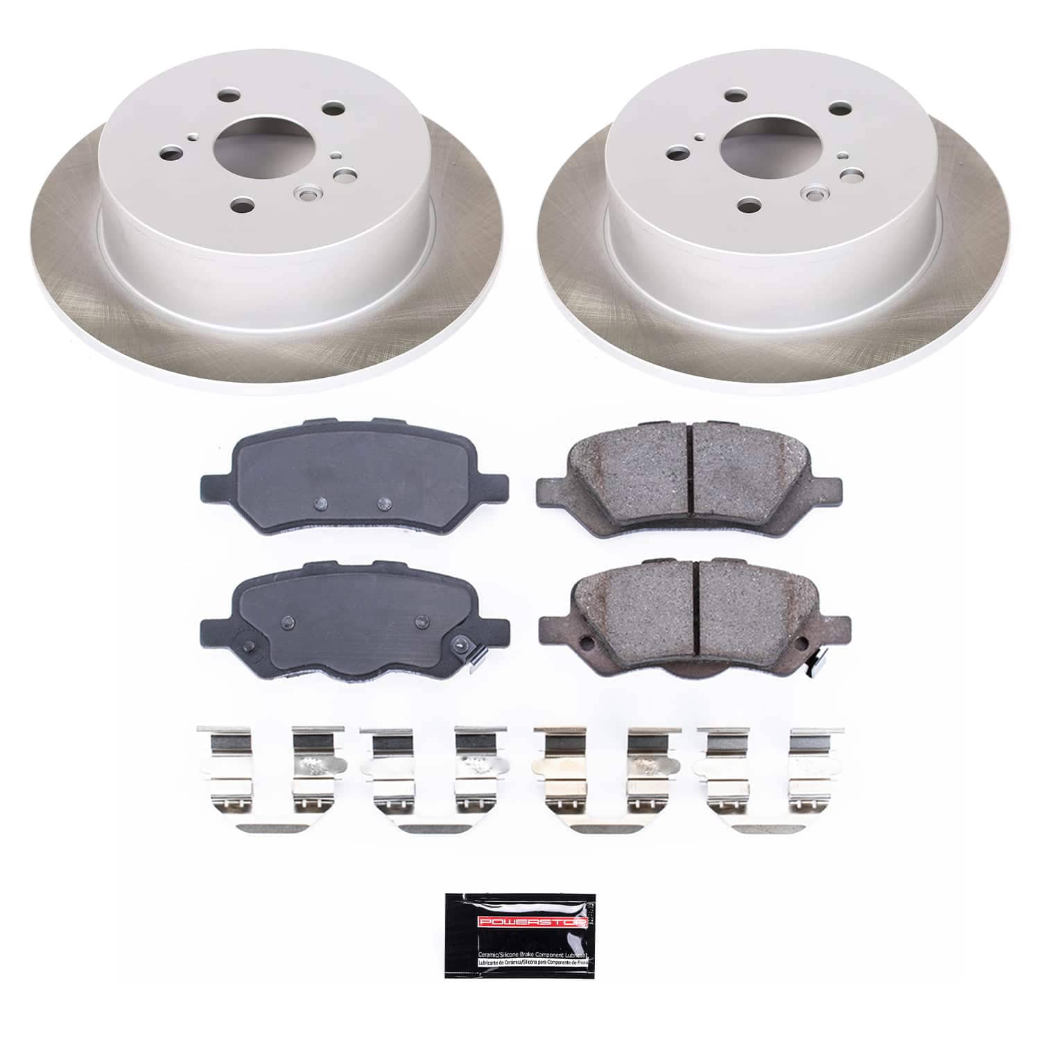 Power Stop SC5867 - Rear Z17 Evolution Pad And Semi-Coated Rotor Kit vehicle fitment brake part