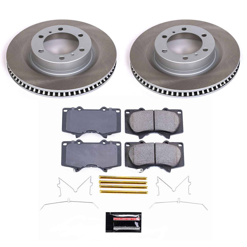 Power Stop SC5873 - Front Z17 Evolution Pad And Semi-Coated Rotor Kit vehicle fitment brake part