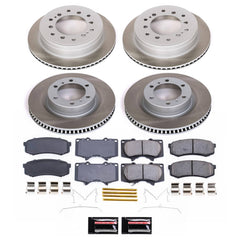 Power Stop SC5874 - Front And Rear Z17 Evolution Pad And Semi-Coated Rotor Kit vehicle fitment brake part