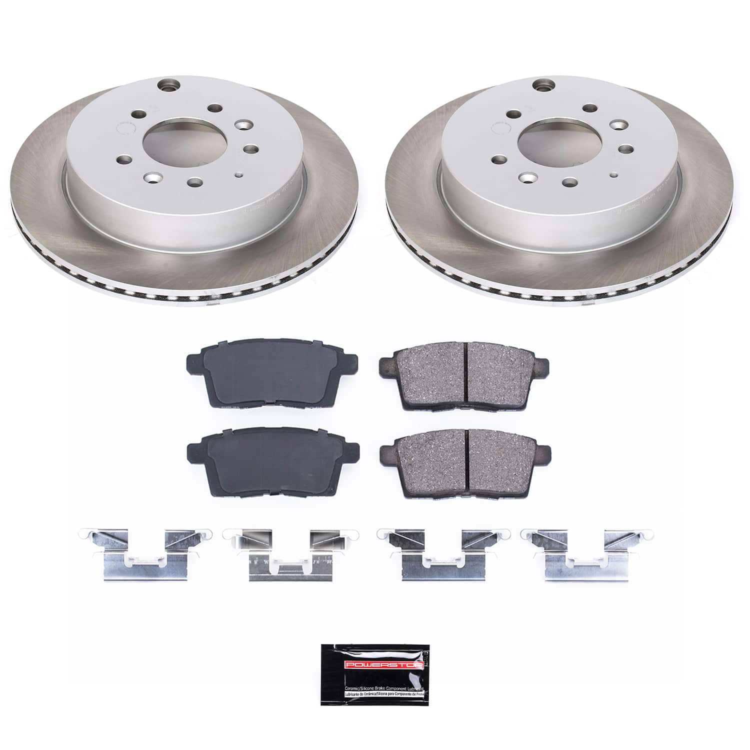 Power Stop SC5876 - Rear Z17 Evolution Pad And Semi-Coated Rotor Kit vehicle fitment brake part
