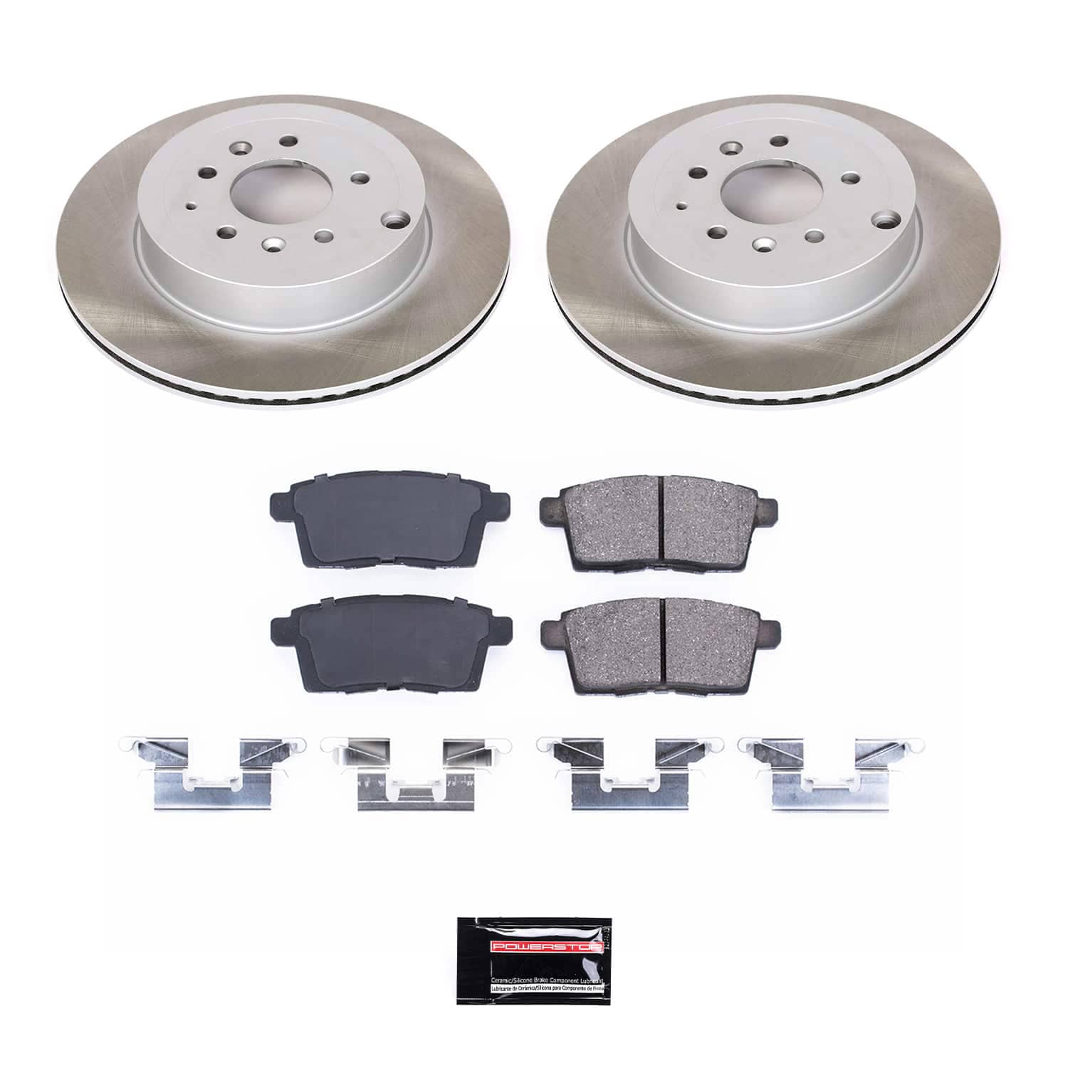 Power Stop SC5877 - Rear Z17 Evolution Pad And Semi-Coated Rotor Kit vehicle fitment brake part