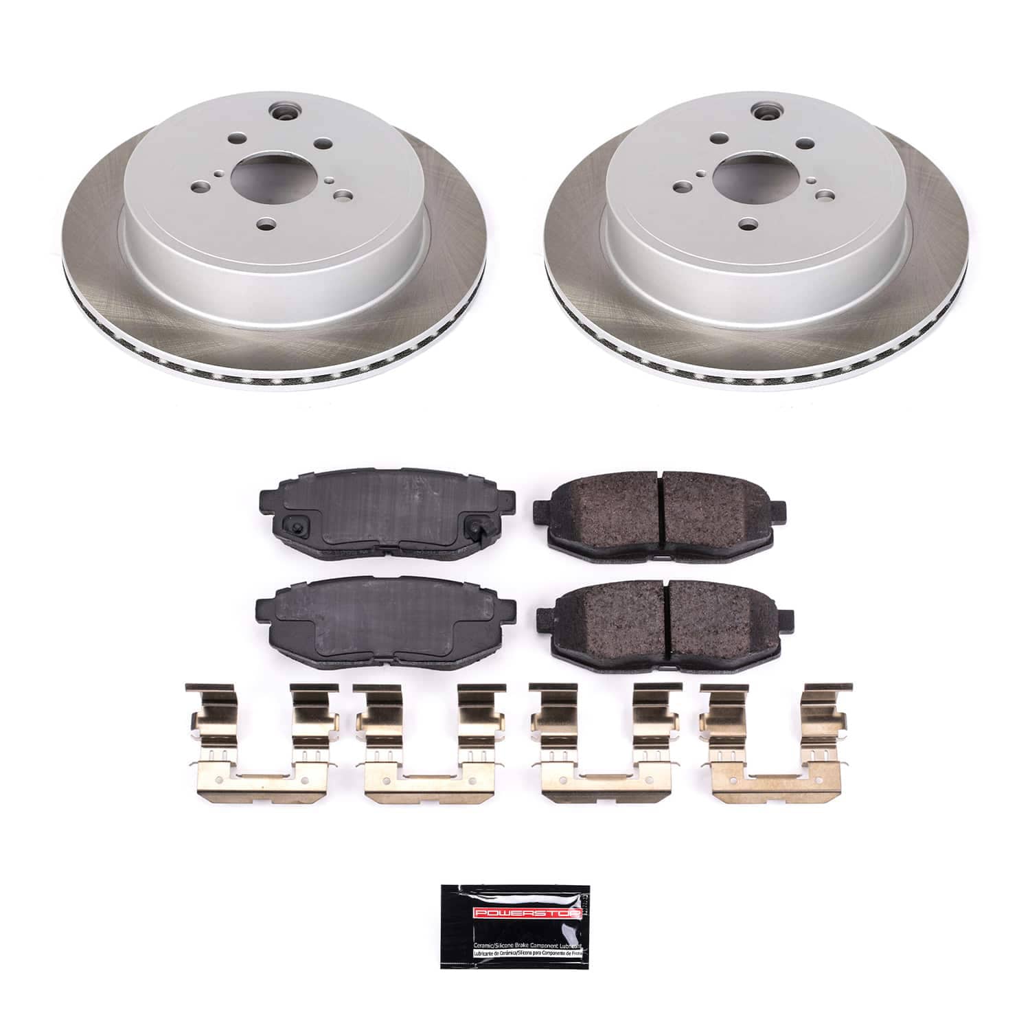 Power Stop SC5883 - Rear Z17 Evolution Pad And Semi-Coated Rotor Kit vehicle fitment brake part