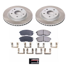 Power Stop SC5887 - Front Z17 Evolution Pad And Semi-Coated Rotor Kit vehicle fitment brake part