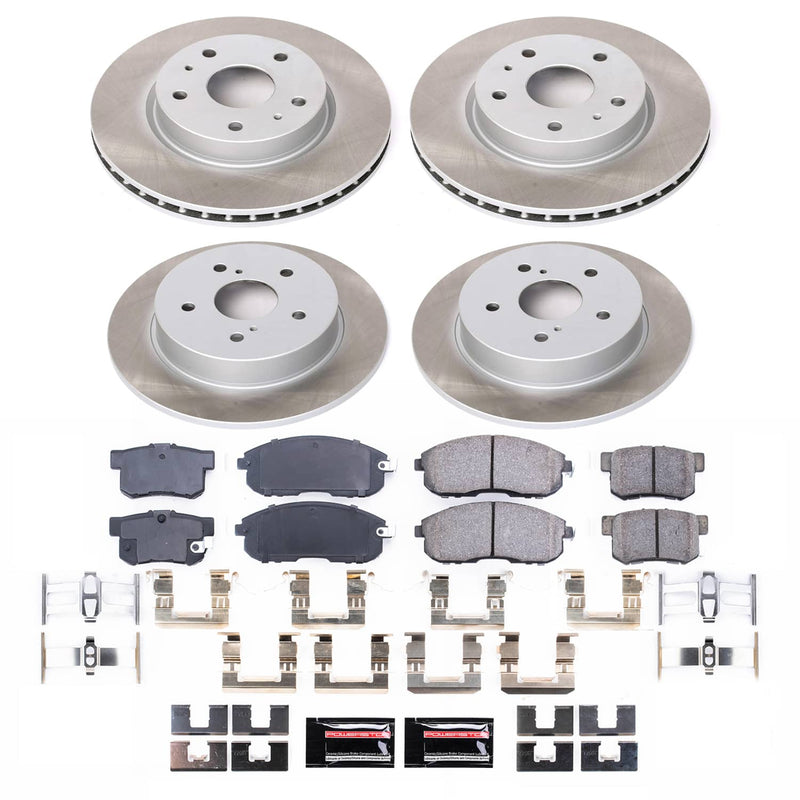Power Stop SC5888 - Front And Rear Z17 Evolution Pad And Semi-Coated Rotor Kit vehicle fitment brake part