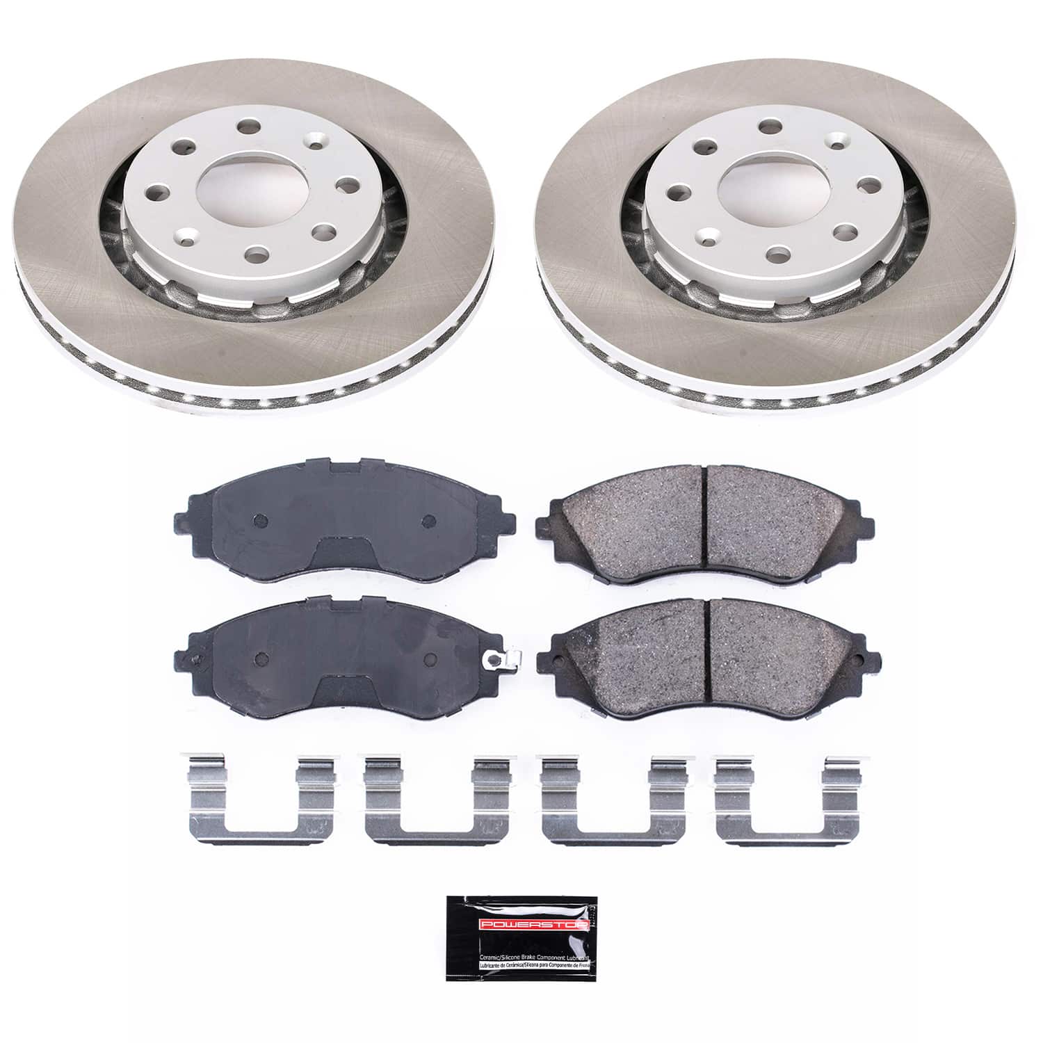 Power Stop SC5893 - Front Z17 Evolution Pad And Semi-Coated Rotor Kit vehicle fitment brake part
