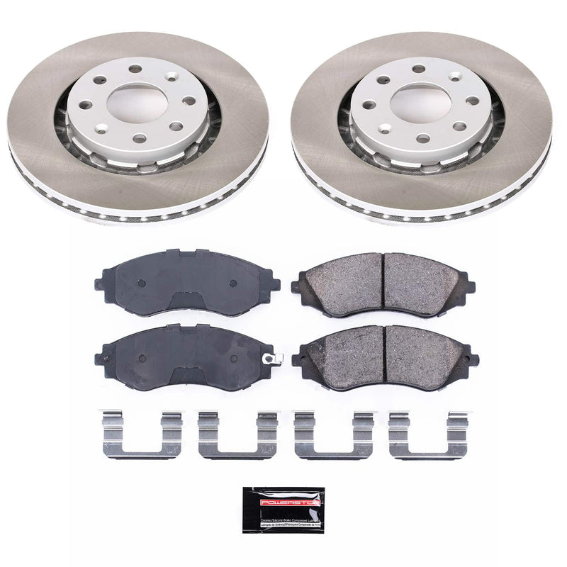 Power Stop SC5893 - Front Z17 Evolution Pad And Semi-Coated Rotor Kit vehicle fitment brake part