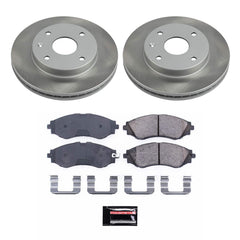 Power Stop SC5894 - Front Z17 Evolution Pad And Semi-Coated Rotor Kit vehicle fitment brake part