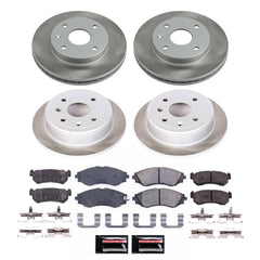 Power Stop SC5895 - Front And Rear Z17 Evolution Pad And Semi-Coated Rotor Kit vehicle fitment brake part