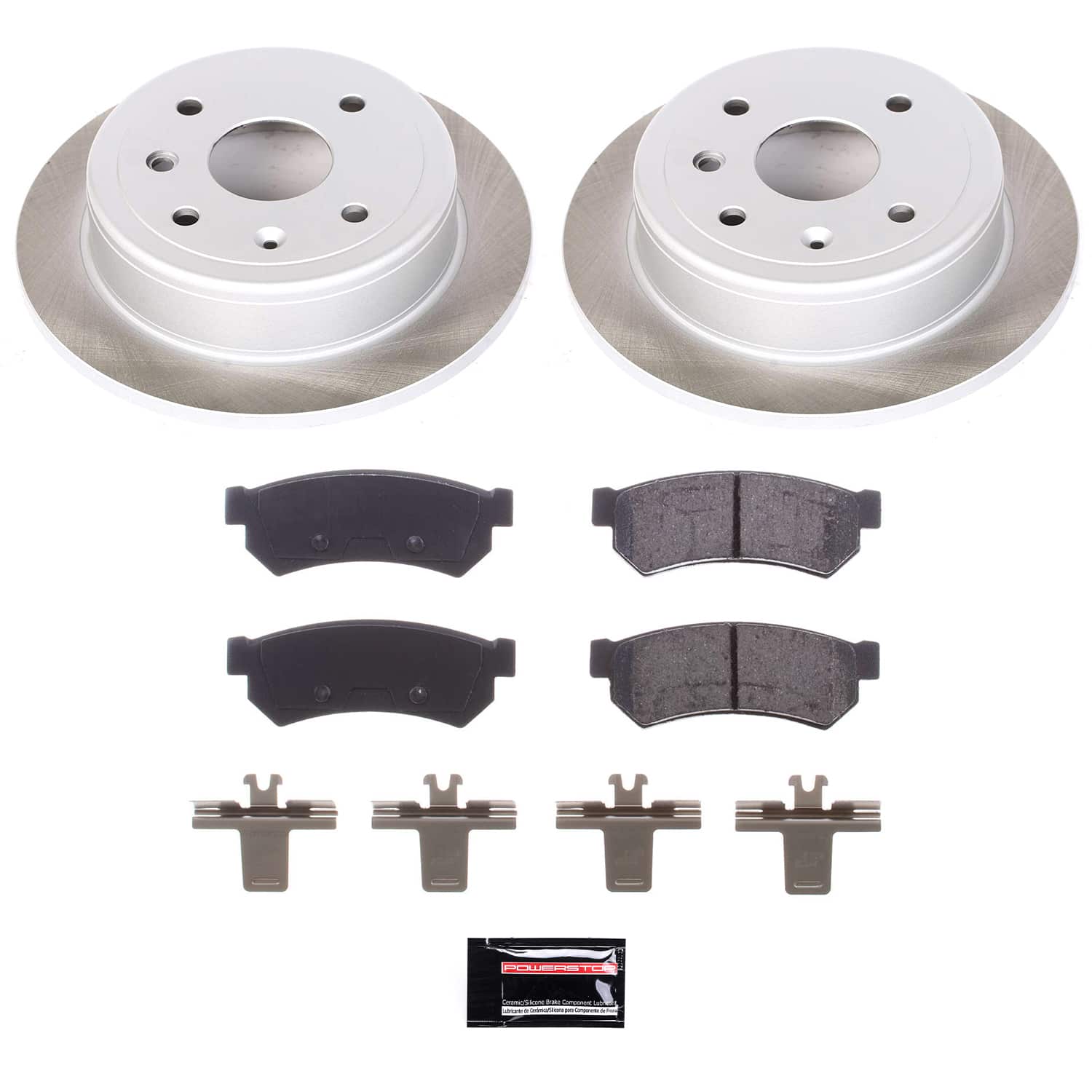 Power Stop SC5898 - Rear Z17 Evolution Pad And Semi-Coated Rotor Kit vehicle fitment brake part