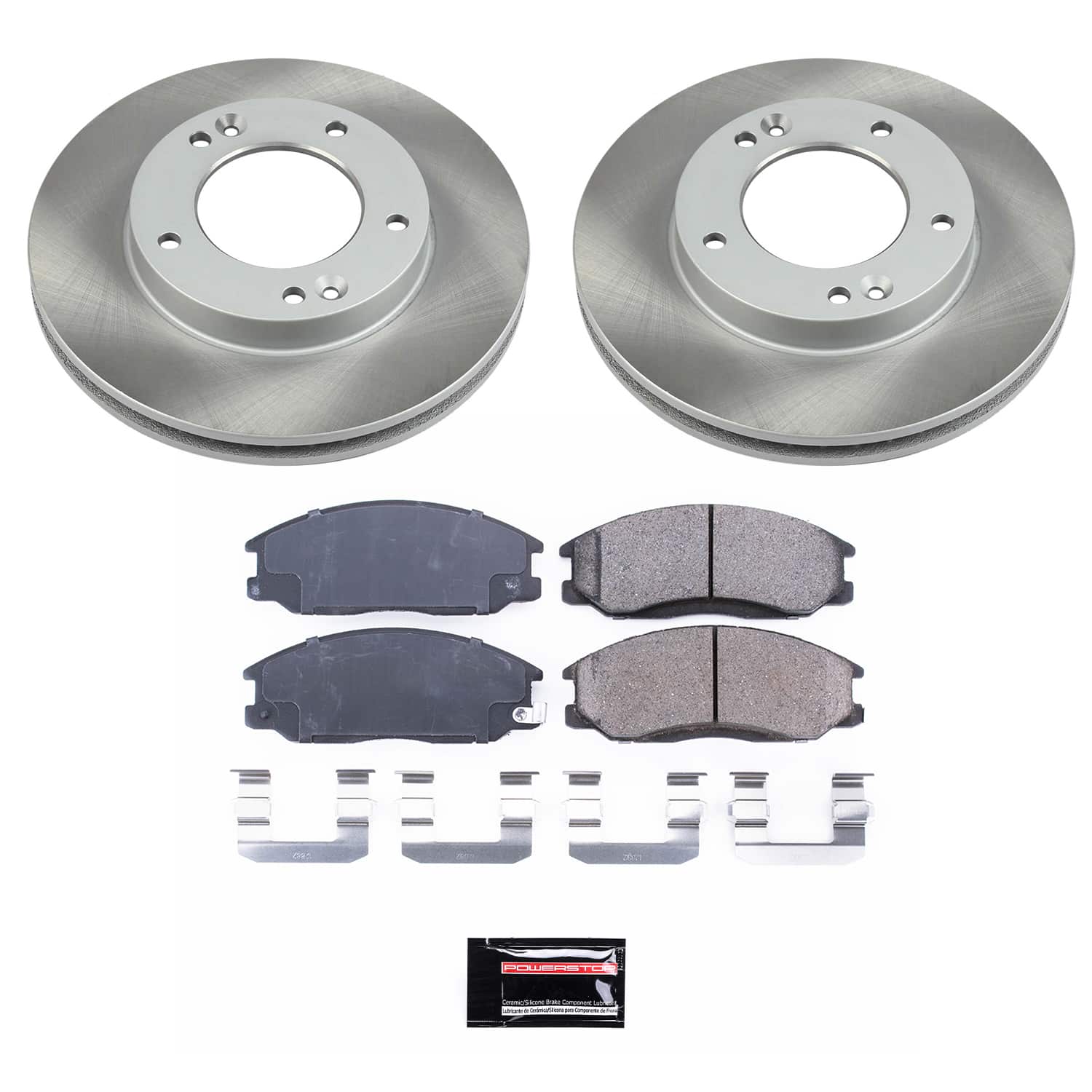 Power Stop SC5899 - Front Z17 Evolution Pad And Semi-Coated Rotor Kit vehicle fitment brake part