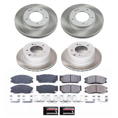Power Stop SC5900 - Front And Rear Z17 Evolution Pad And Semi-Coated Rotor Kit vehicle fitment brake part