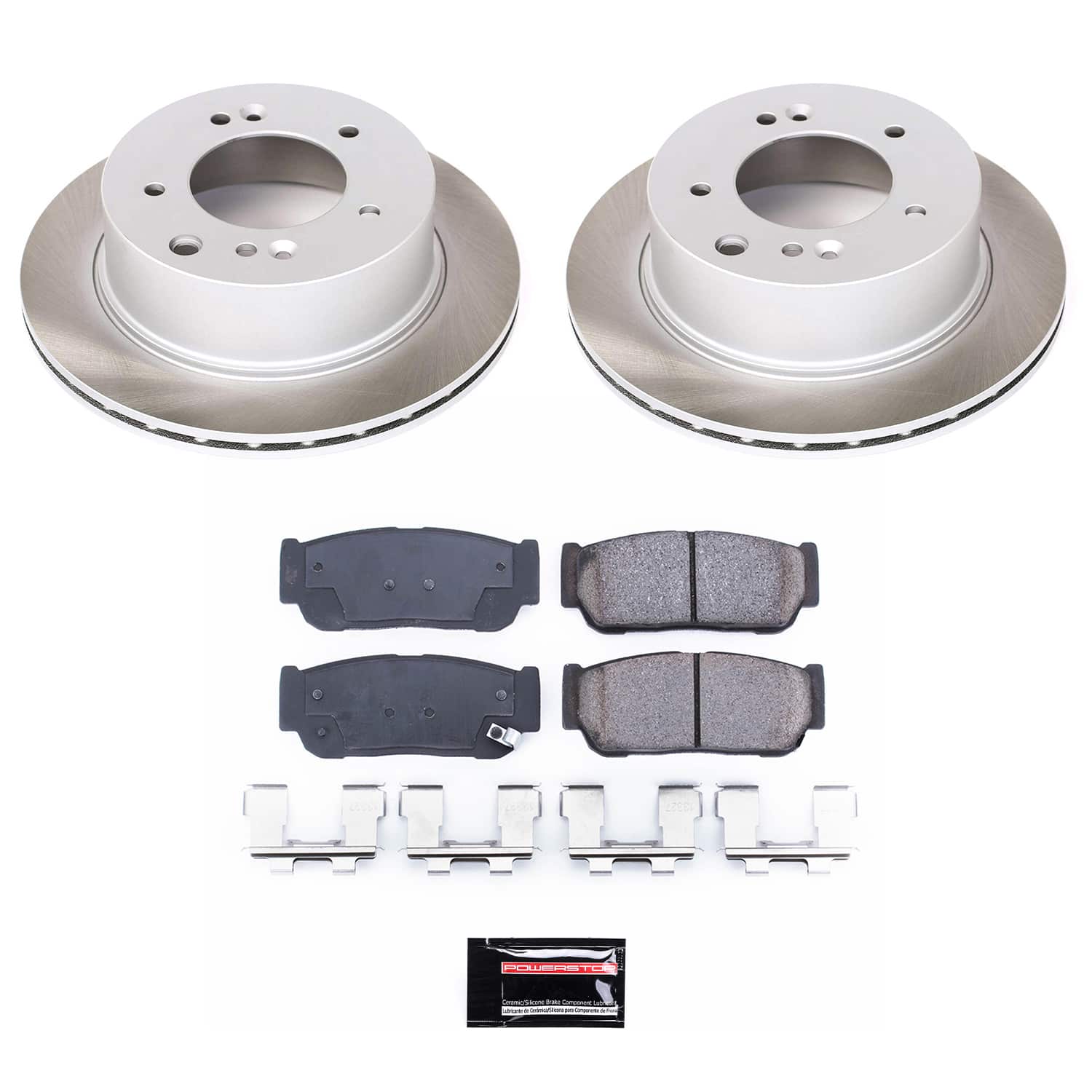 Power Stop SC5901 - Rear Z17 Evolution Pad And Semi-Coated Rotor Kit vehicle fitment brake part