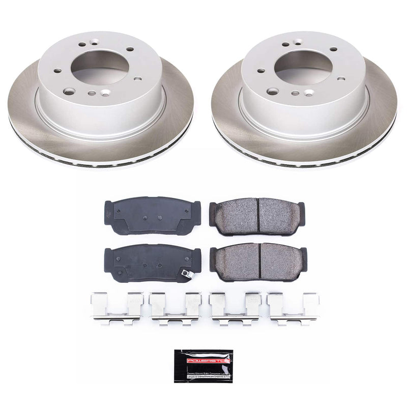 Power Stop SC5901 - Rear Z17 Evolution Pad And Semi-Coated Rotor Kit vehicle fitment brake part