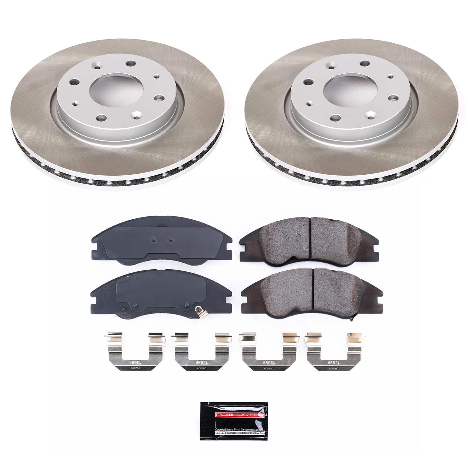 Power Stop SC5903 - Front And Rear Z17 Evolution Pad And Semi-Coated Rotor Kit vehicle fitment brake part