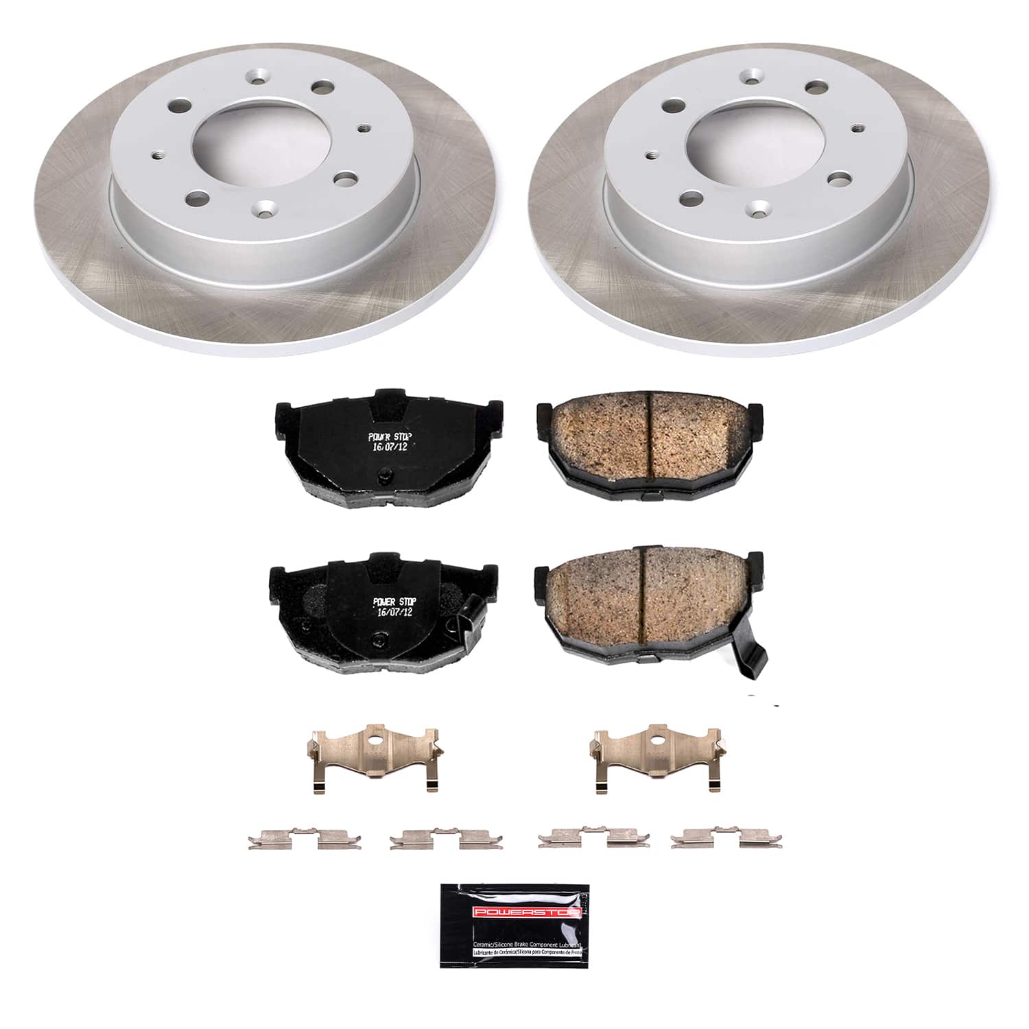 Power Stop SC5905 - Rear Z17 Evolution Pad And Semi-Coated Rotor Kit vehicle fitment brake part