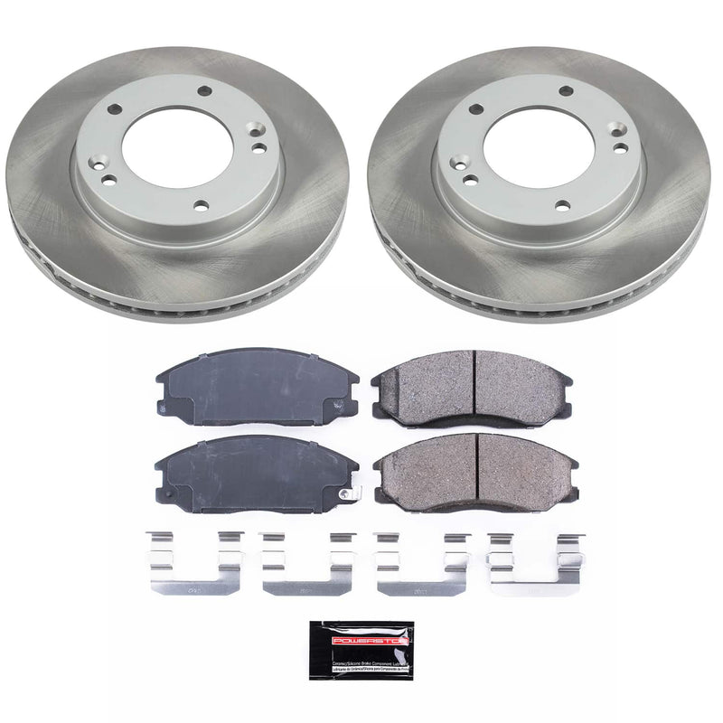 Power Stop SC5908 - Front Z17 Evolution Pad And Semi-Coated Rotor Kit vehicle fitment brake part