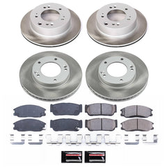 Power Stop SC5909 - Front And Rear Z17 Evolution Pad And Semi-Coated Rotor Kit vehicle fitment brake part