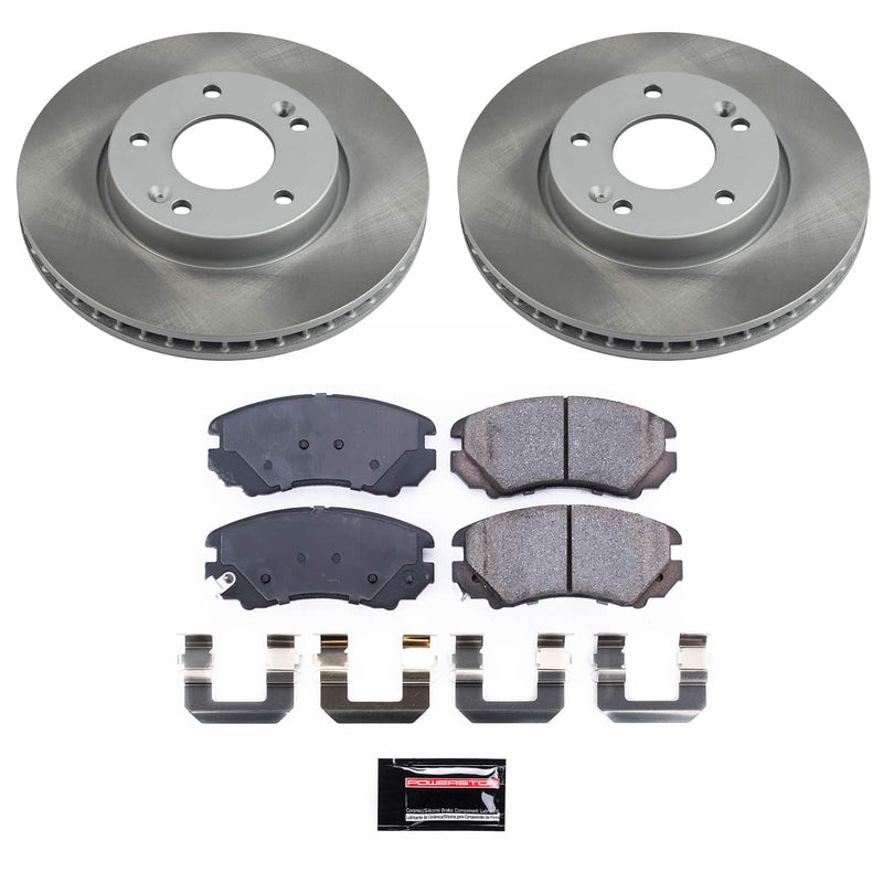 Power Stop SC5913 - Front Z17 Evolution Pad And Semi-Coated Rotor Kit vehicle fitment brake part