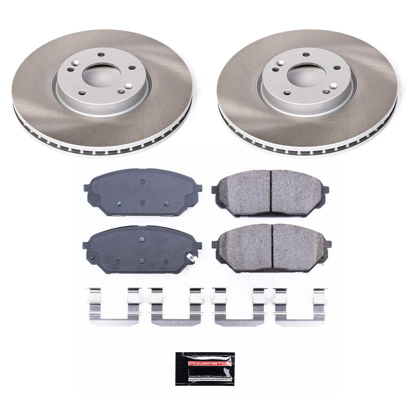 Power Stop SC5918 - Front Z17 Evolution Pad And Semi-Coated Rotor Kit vehicle fitment brake part