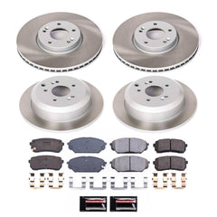 Power Stop SC5919 - Front And Rear Z17 Evolution Pad And Semi-Coated Rotor Kit vehicle fitment brake part