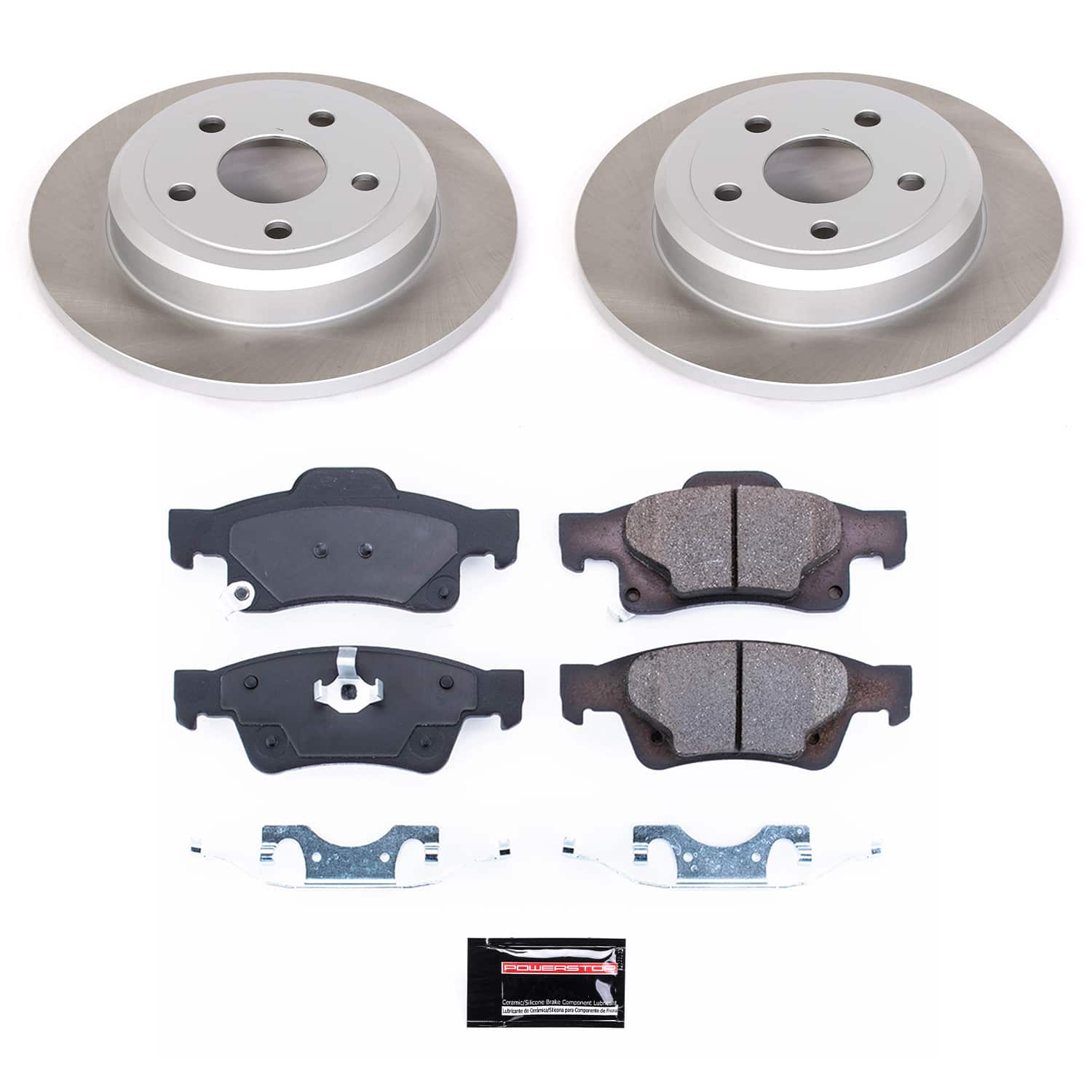 Power Stop SC5950 - Rear Z17 Evolution Pad And Semi-Coated Rotor Kit vehicle fitment brake part