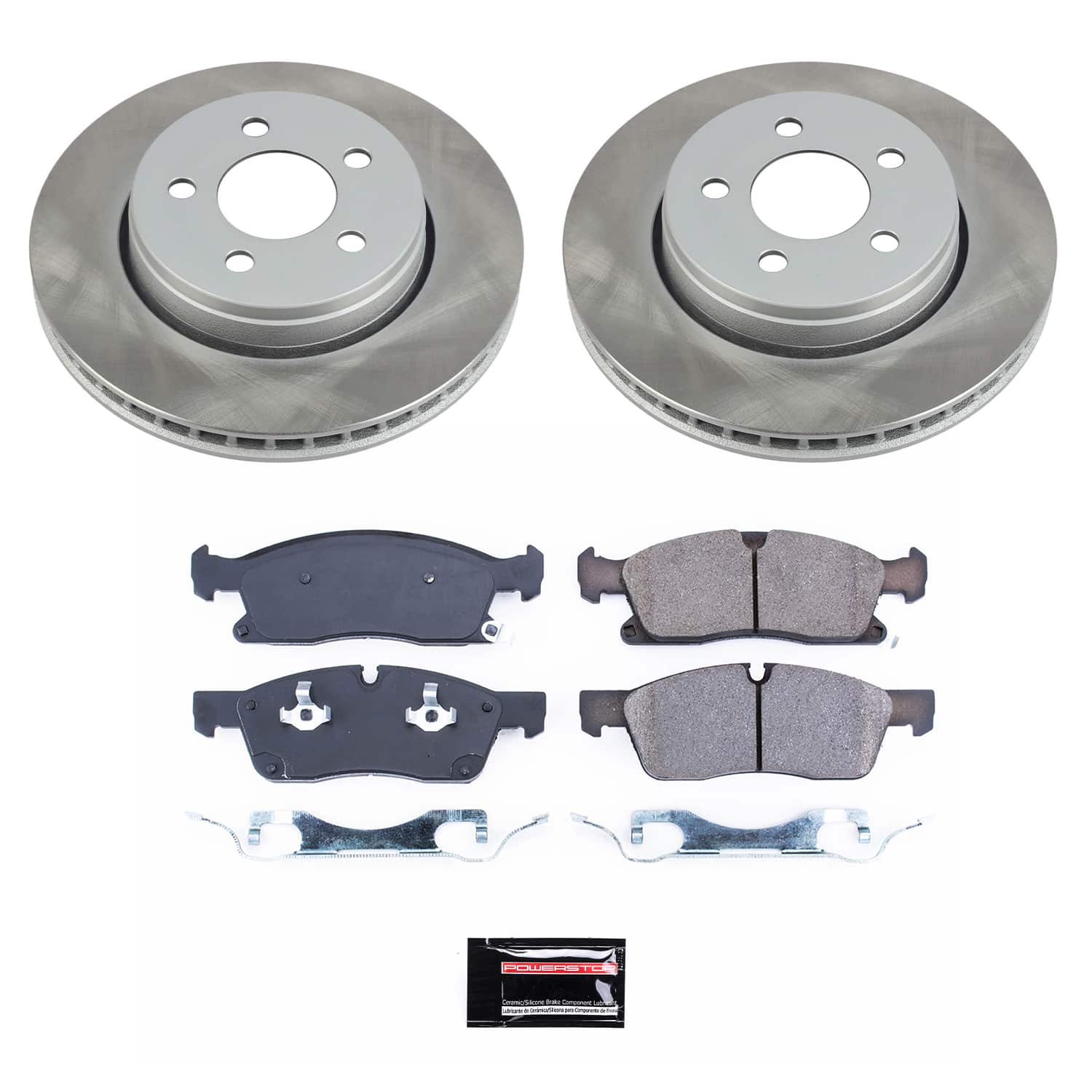 Power Stop SC5951 - Front Z17 Evolution Pad And Semi-Coated Rotor Kit vehicle fitment brake part