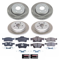 Power Stop SC5952 - Front And Rear Z17 Evolution Pad And Semi-Coated Rotor Kit vehicle fitment brake part