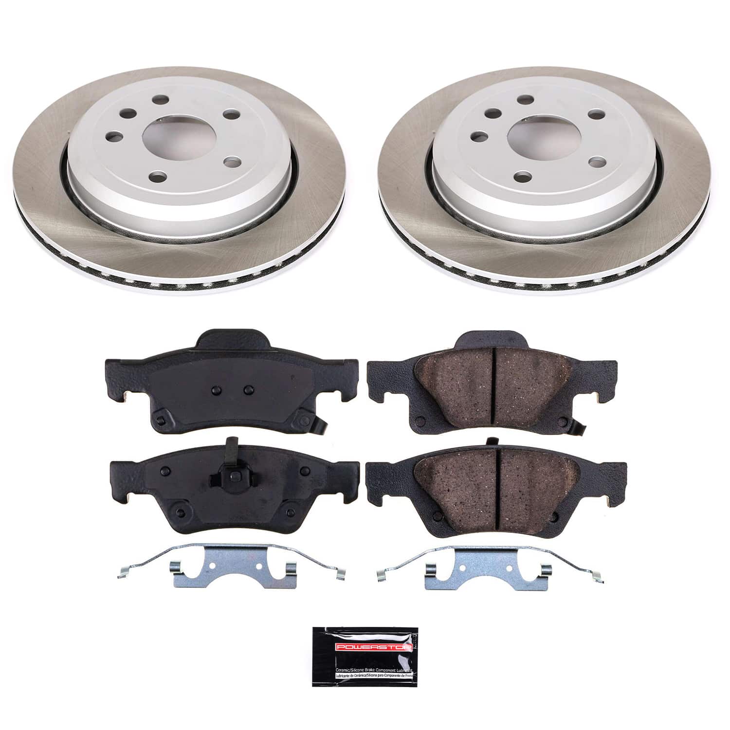 Power Stop SC5953 - Rear Z17 Evolution Pad And Semi-Coated Rotor Kit vehicle fitment brake part