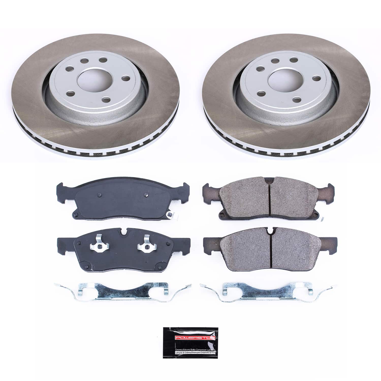Power Stop SC5954 - Front Z17 Evolution Pad And Semi-Coated Rotor Kit vehicle fitment brake part